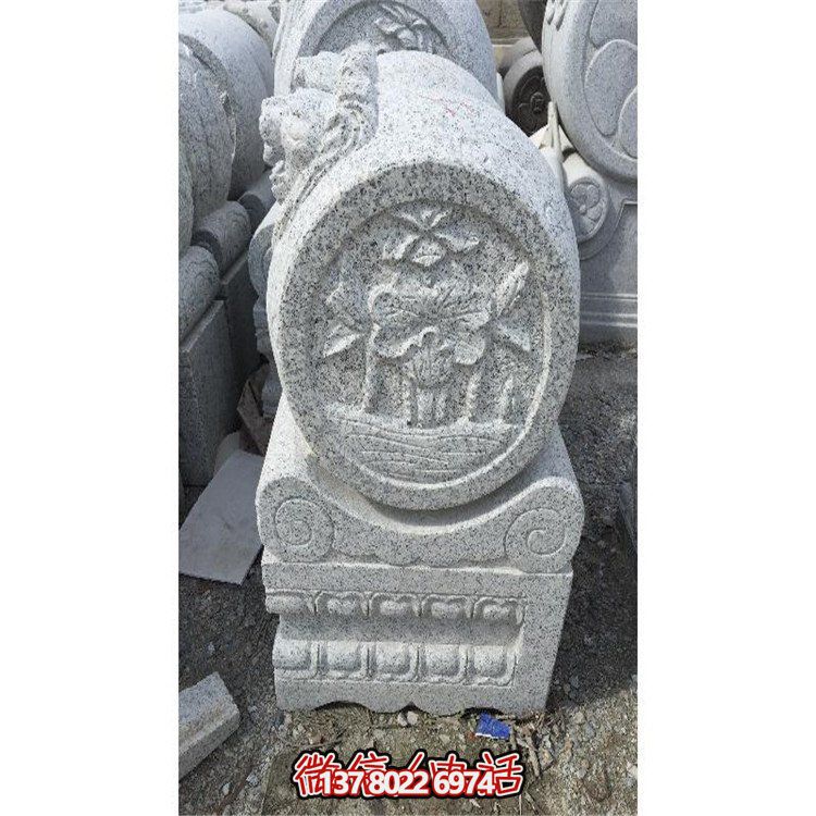 藝術(shù)精美浮雕石雕鼓抱庭院景觀(guān)園林雕塑