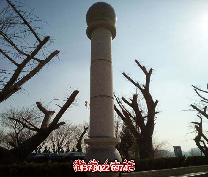 絢麗多彩的大理石雕塑石柱，打造優(yōu)雅秀美的廣場(chǎng)景觀