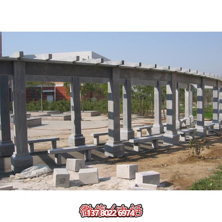 石材長廊，為大型園林戶外空間帶來精致的石雕裝飾