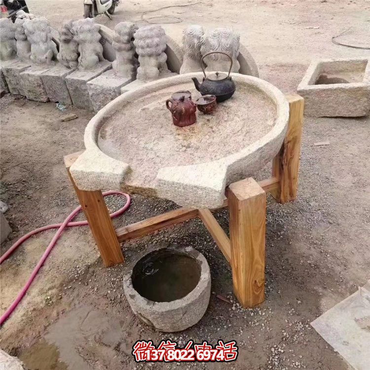 傳統(tǒng)工藝精美大理石石桌，給您的庭院增添傳統(tǒng)茶文化氣息