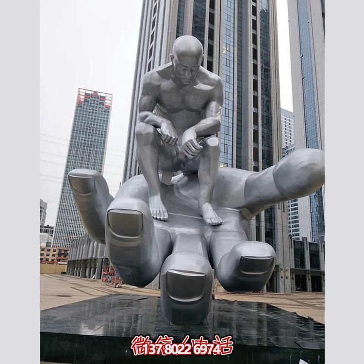大型不銹鋼創意人物景觀雕塑——鐫刻在商業街、商業廣場的精美絕倫