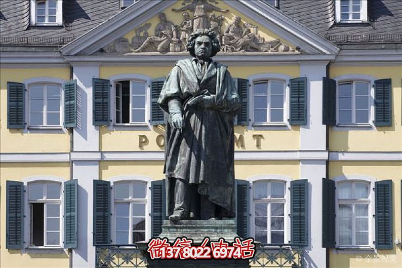 古典主義時期著名作曲家貝多芬玻璃鋼雕塑 古典主義時期著名作曲家貝多芬玻璃鋼雕塑