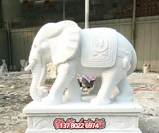 企業大型戶外景觀漢白玉石雕浮雕大象雕塑 企業大型戶外景觀漢白玉石雕浮雕大象雕塑