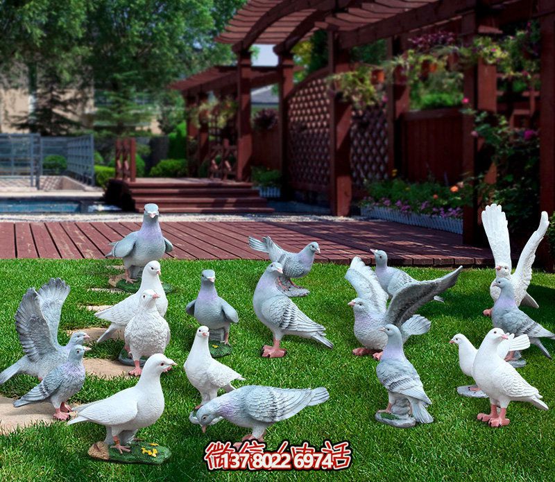 童趣仿真動物樹脂雕塑，打造完美草坪戶外景觀