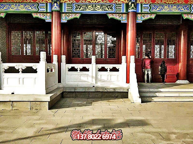 唯美古典，精致古建筑——漢白玉雕刻欄桿扶手