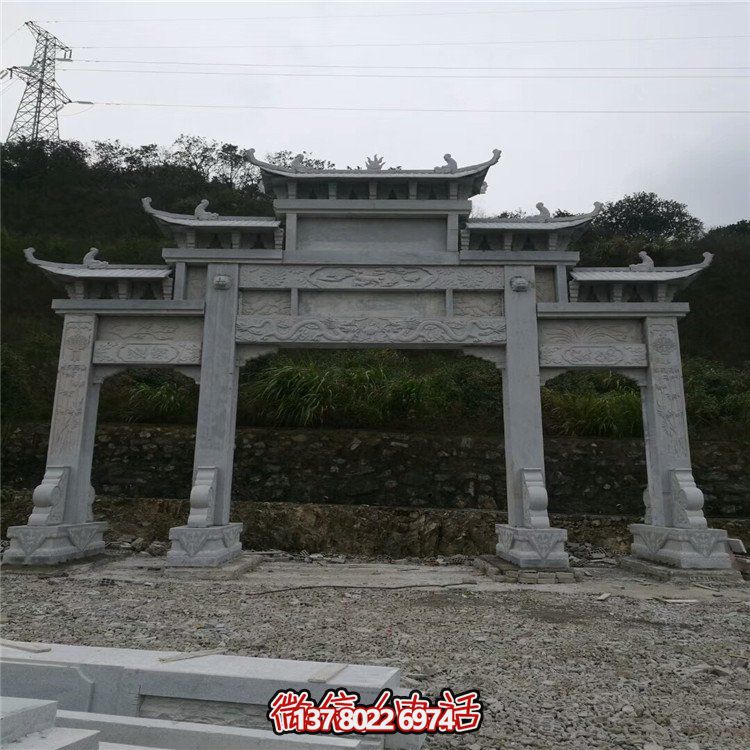 大型石雕牌坊，給你一個美麗的家園