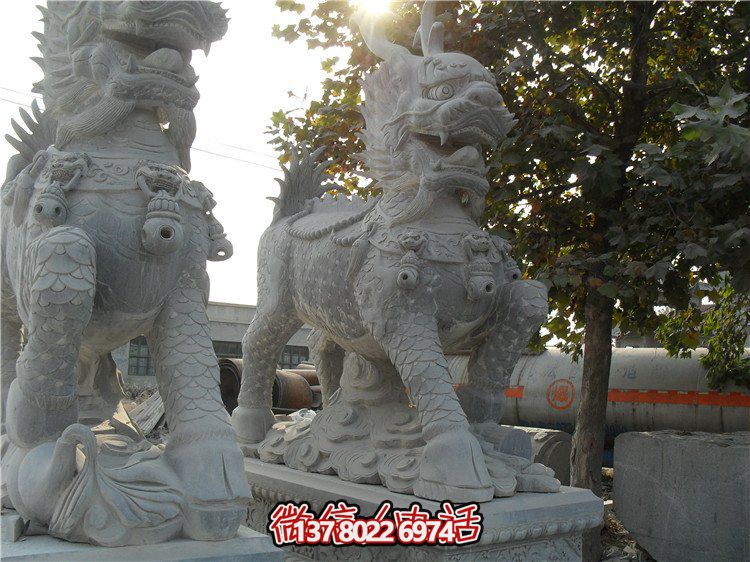 大理石工廠(chǎng)企業(yè)麒麟雕塑