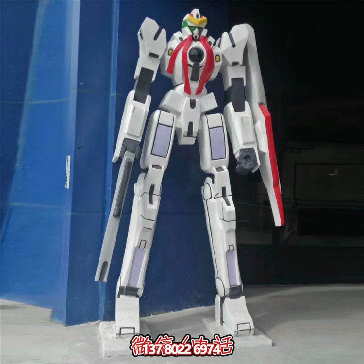 動漫城不銹鋼大型機(jī)器人雕塑