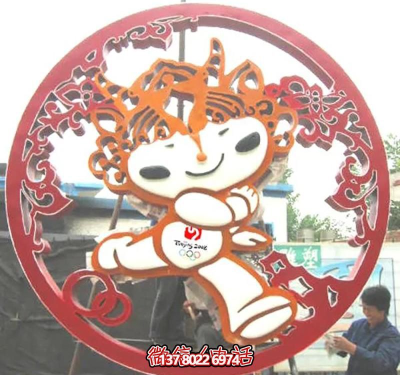 不銹鋼廣場(chǎng)福娃雕塑 不銹鋼廣場(chǎng)福娃雕塑