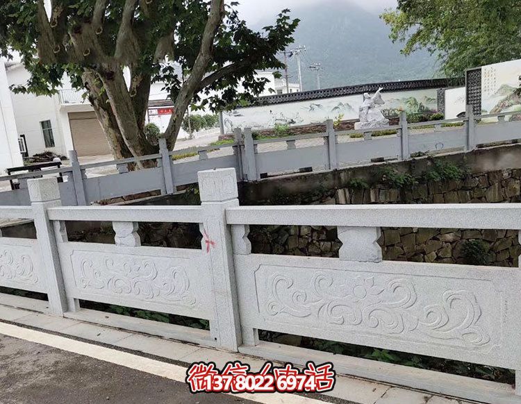 鄉(xiāng)鎮(zhèn)河道景觀大理石圍欄雕塑 鄉(xiāng)鎮(zhèn)河道景觀大理石圍欄雕塑