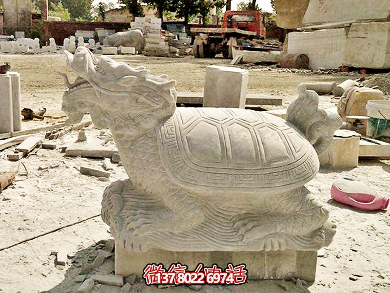 戶(hù)外景區(qū)大理石石雕龍龜?shù)袼? title=