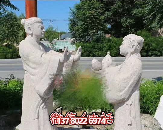 公園景區漢白玉石雕孔融讓梨雕塑 公園景區漢白玉石雕孔融讓梨雕塑