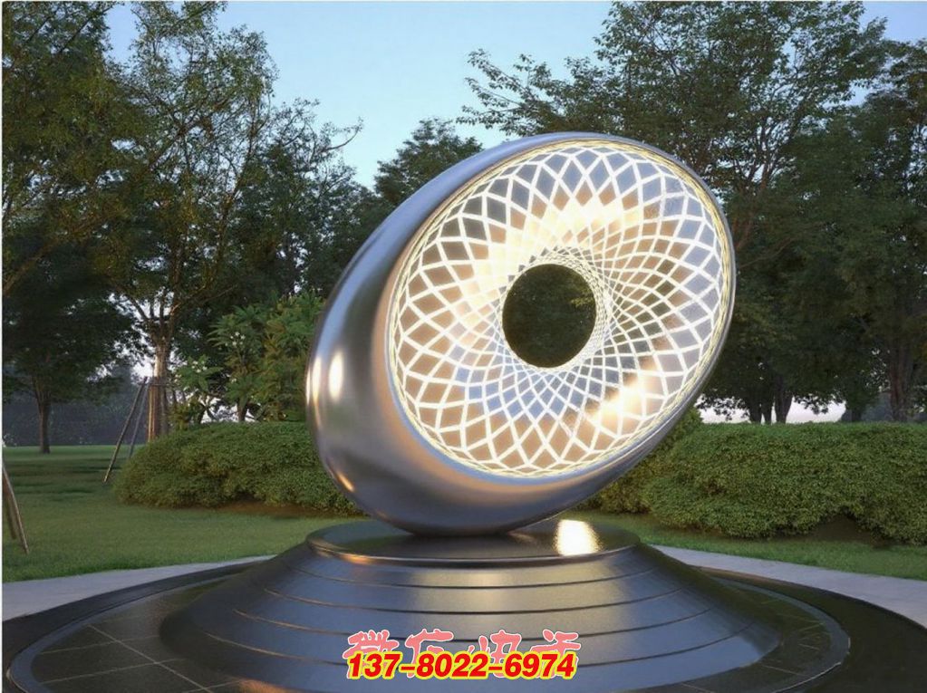 光綻環(huán)影：不銹鋼戶外景觀的時空之眸